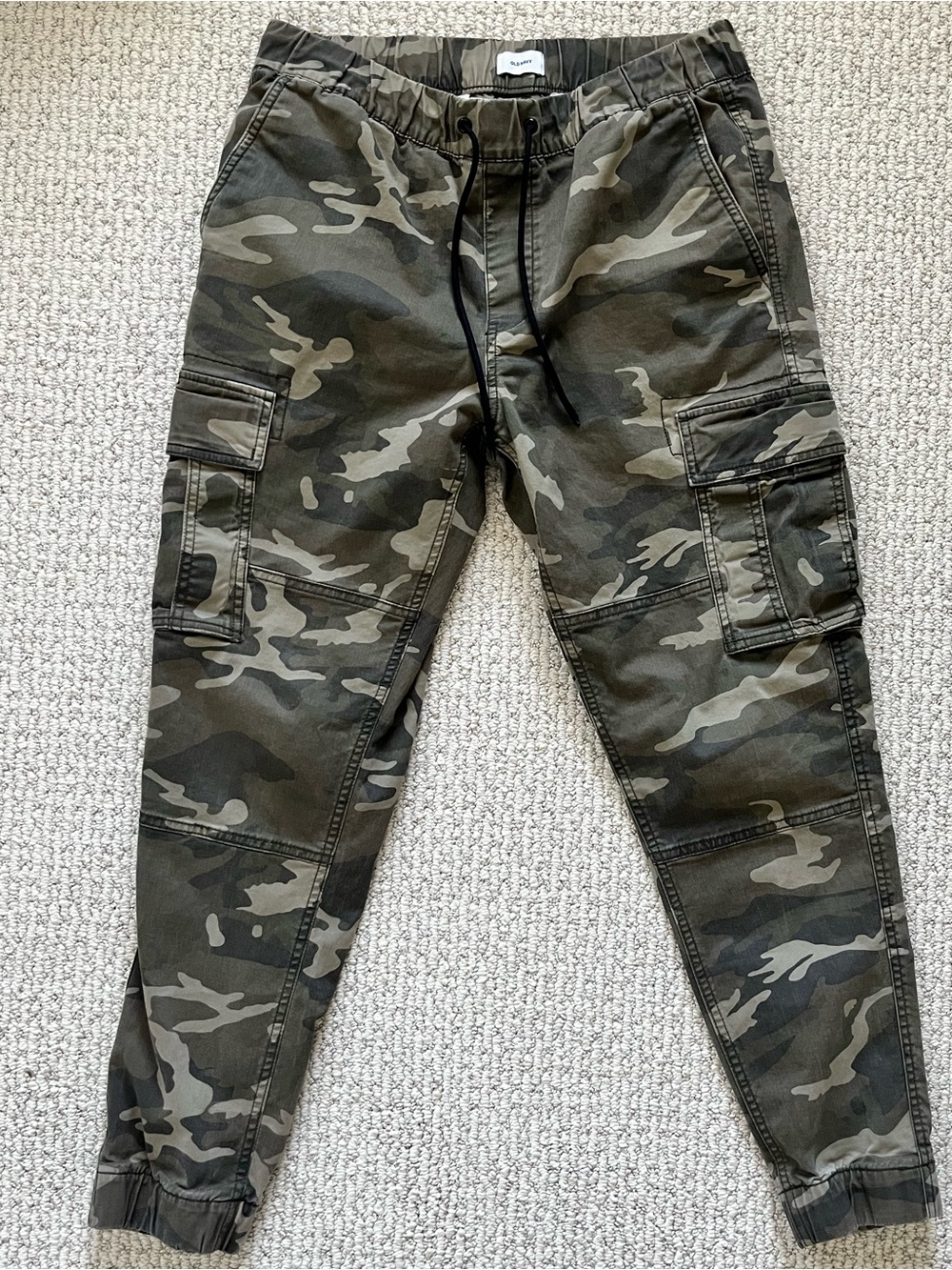 Old Navy Men’s Camo Cargo Joggers Sz Medium